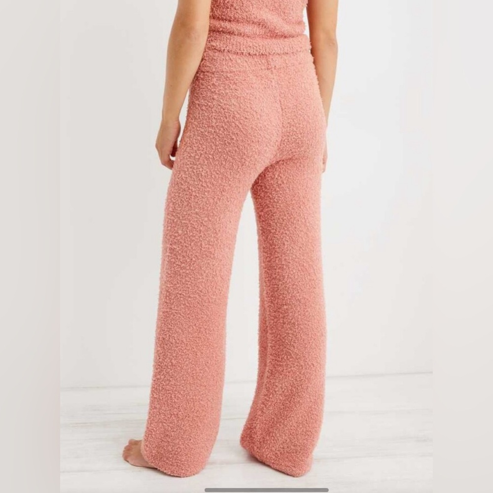 Aerie Womens Just Rosey Marshmallow Sherpa Pajama Lounge Stretch Pants Size XL - Picture 2 of 11